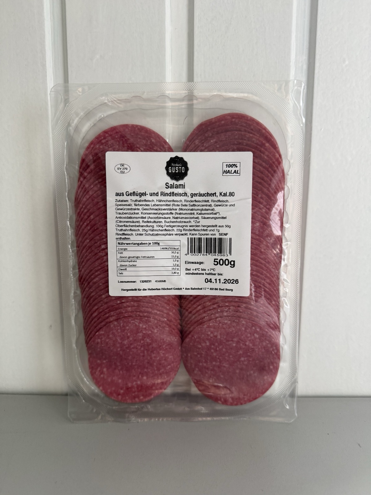 Salami halal pro kg