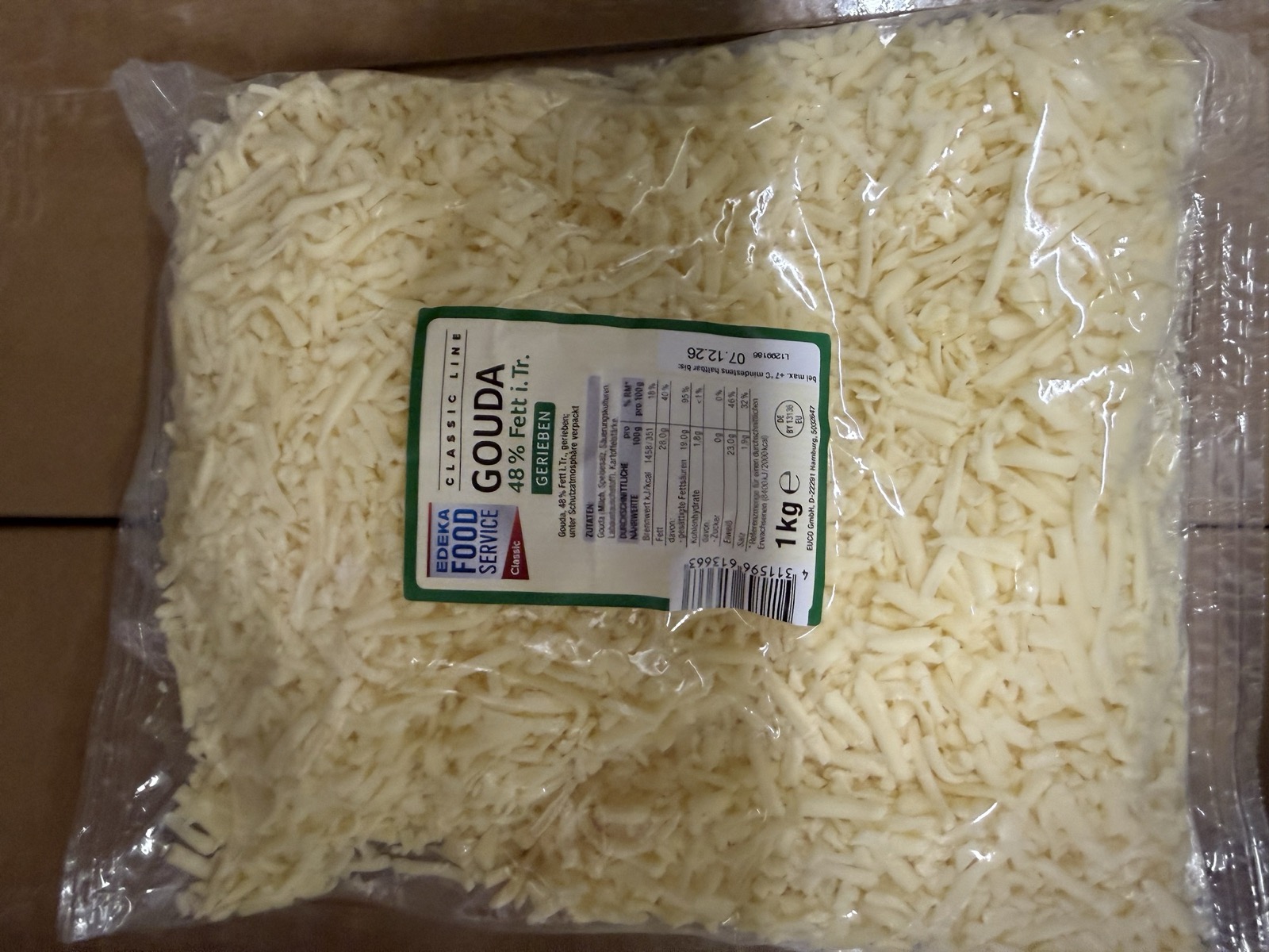 Geriebener Käse 48%