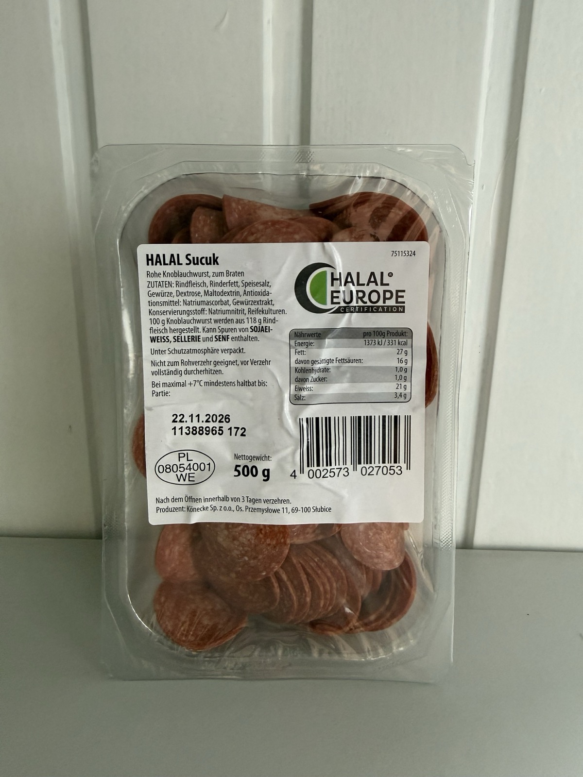 Sucuk rind geschn. 1kg