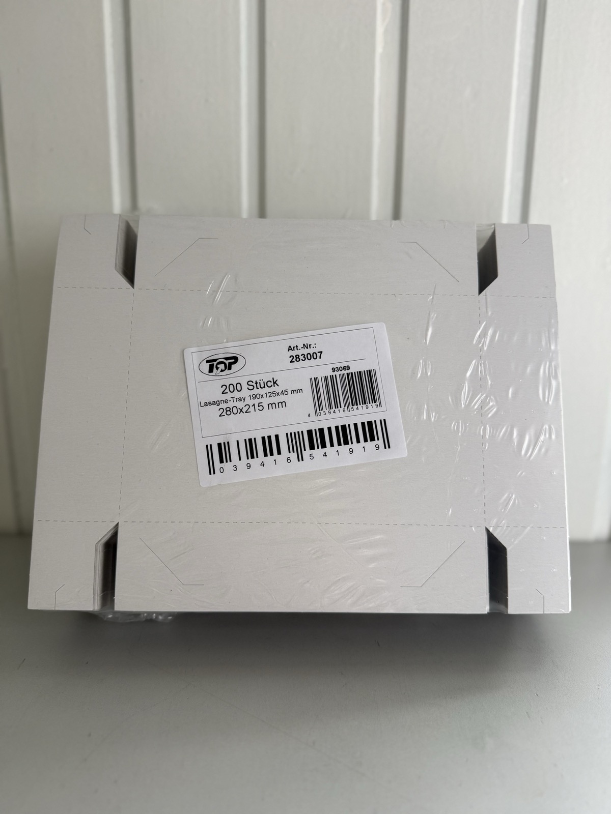 Lasagnebox 19x12,5x4cm 200st